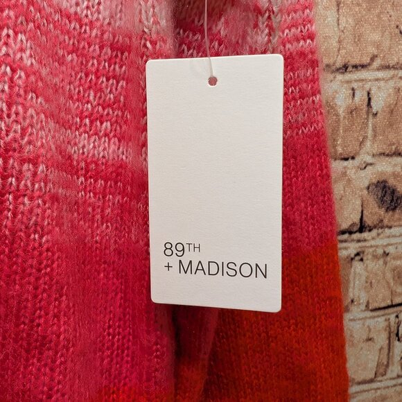89th & Madison Red Spacedye Sweater Size Small NWT - Picture 5 of 10